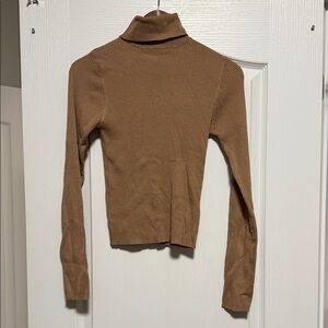 Forever 21 Classic Tan Turtleneck Sweater